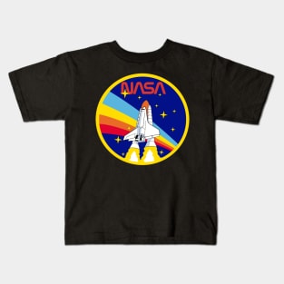 Retro USA Space Agency Kids T-Shirt